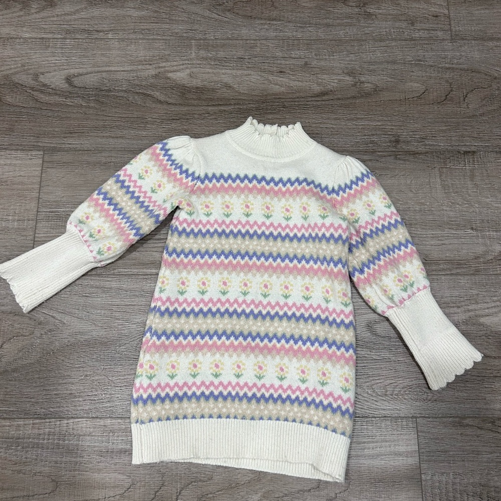 Janie and Jack Fair Isle Turtleneck Sweater 4